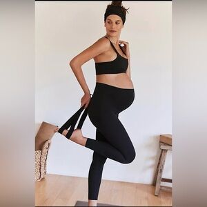 NEW WITH TAGS Free People Hatch Never Better Materninty Leggings ~ Small ~ Black